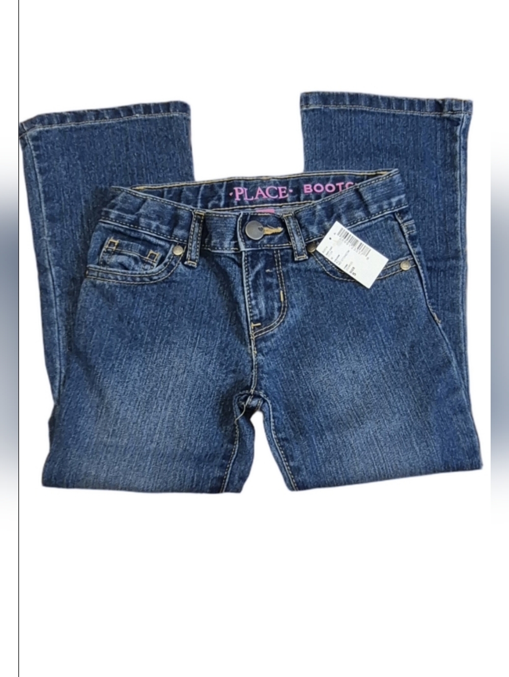 The Children's Place Medium Stonewashed Bootcut Blue Jeans Sz 5 Girls Denim